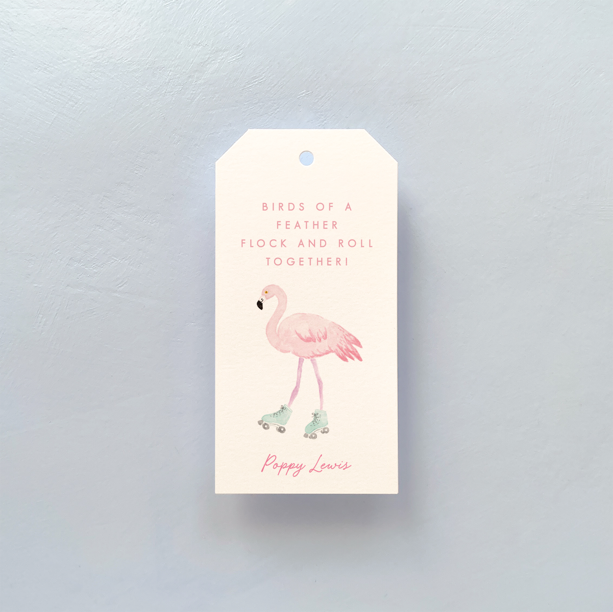 Personalized Flock and Roll Gift Tags