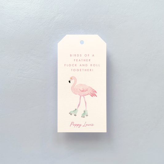 Personalized Flock and Roll Gift Tags