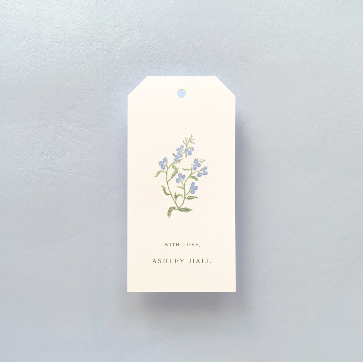 GIFT TAG WITH FLORAL PATTERN