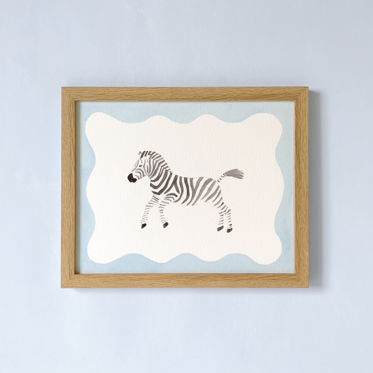 art print with zebra