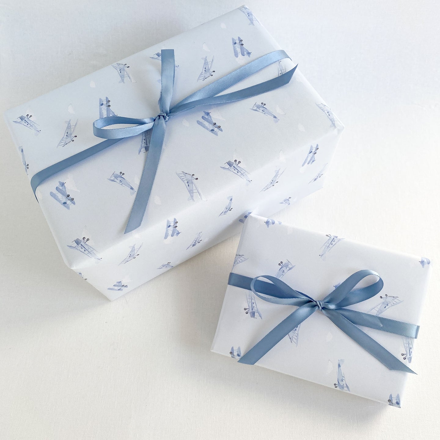 Blue Planes Gift Wrap