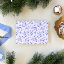 Load image into Gallery viewer, Oak Damask Holiday Card - French Blue
