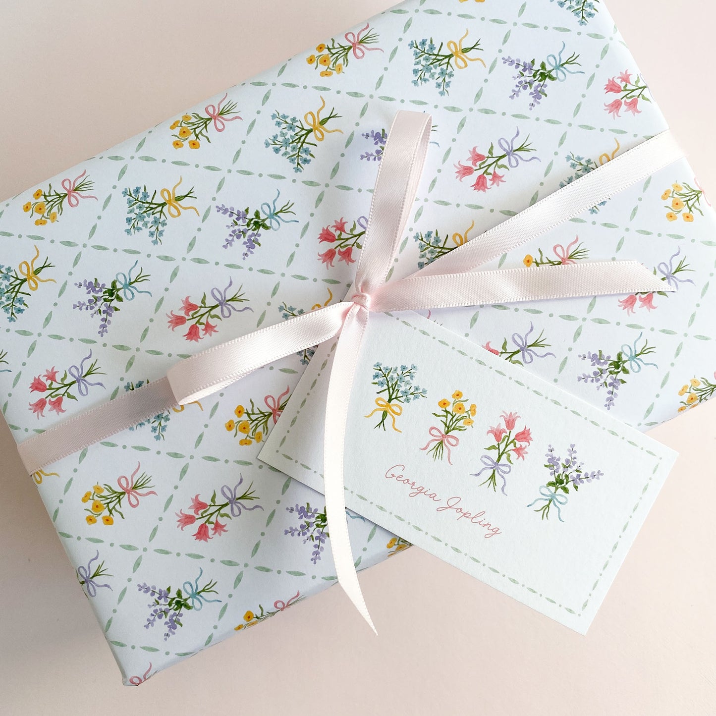 Bow Bouquets Rectangle Gift Tags