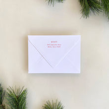 Load image into Gallery viewer, Holiday Block Print Holiday Card

