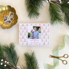 Load image into Gallery viewer, Holiday Block Print Holiday Card Border (Landscape)
