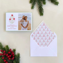 Load image into Gallery viewer, Holiday Block Print Holiday Card

