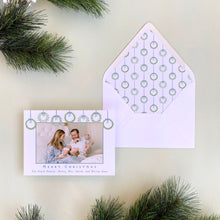 Load image into Gallery viewer, Holiday Wreath Top Accents Holiday Card
