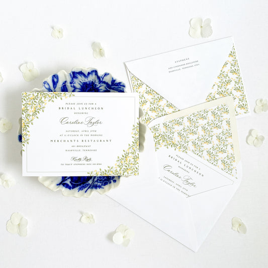 Lemon Border Invitation