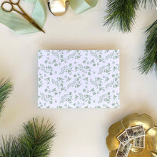 Load image into Gallery viewer, Oak Damask Holiday Card - Sage
