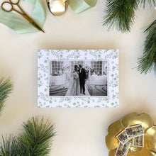 Load image into Gallery viewer, Oak Damask Holiday Card - Sage

